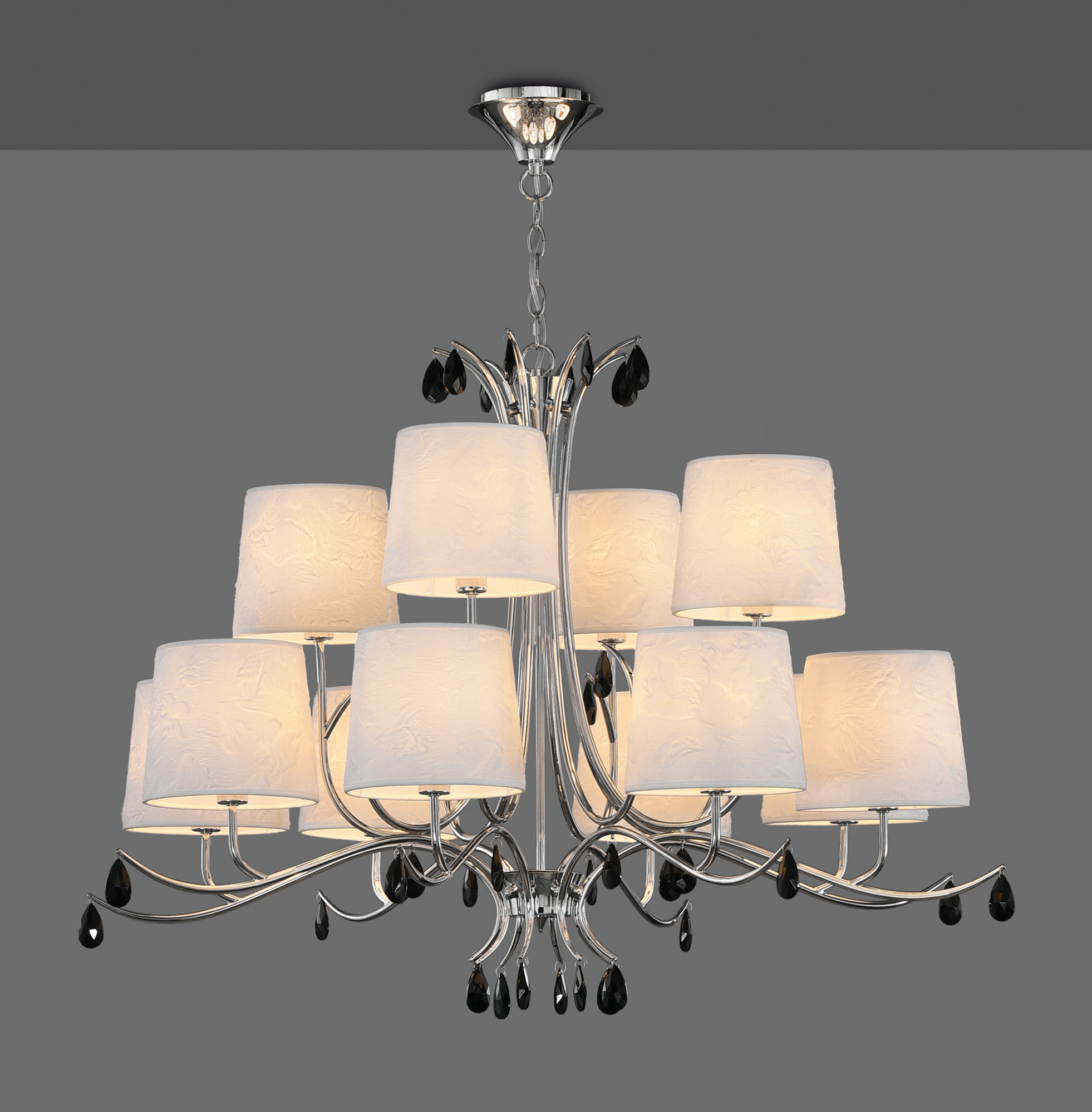 Andrea Polished Chrome Ceiling Lights Mantra Multi Arm Fittings